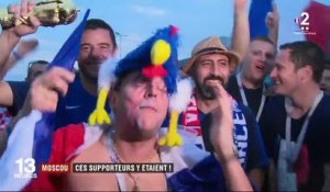 Coupe du monde 2018 : la joie des supporters français à Moscou