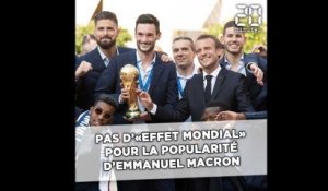 La victoire des Bleus sans effet sur la popularité d'Emmanuel Macron