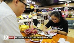 Chine : un sponsor des Bleus tenu d'honorer son pari