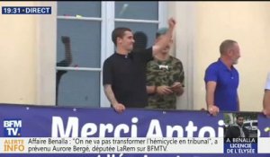 Antoine Griezmann accueilli en héros à Mâcon