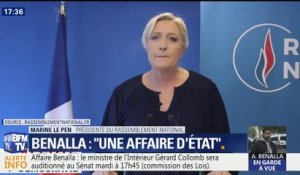 Affaire Benalla : pour Marine Le Pen (RN), "ces personnes ont visiblement bénéficié de protections illégitimes voire illégales"