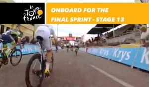 Caméra embarquée sur le sprint / Onboard camera for the sprint - Étape 13 / Stage 13 - Tour de France 2018