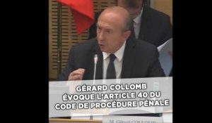 Affaire Benalla: Collomb évoque l'article 40 du code de procédure pénale