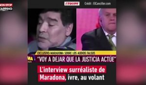 Diego Maradona complètement ivre au volant pendant une interview (Vidéo)
