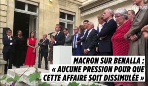 Macron sur Benalla : « Aucune pression pour que cette affaire soit dissimulée »