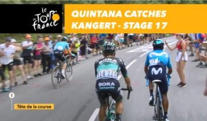 Quintana rattrape Kangert / Quintana catches Kangert  - Étape 17 / Stage 17 - Tour de France 2018