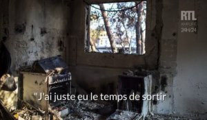 Incendies à Athènes : les habitants d'un village en cendres sont désemparés