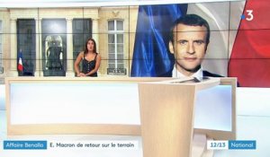 Affaire Benalla : Emmanuel Macron de retour sur le terrain