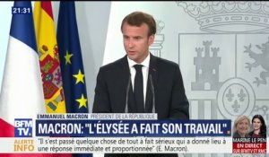Macron ne croit pas que la motion de censure pourra "sanctionner le gouvernement d'Édouard Philippe"