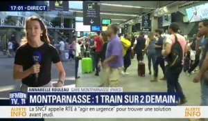 La SNCF annonce qu'un train sur deux circulera dimanche à Montparnasse