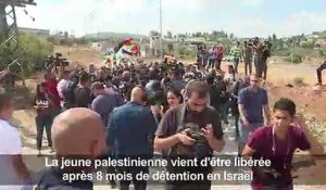 Ahed Tamimi, libérée, revient dans son village de Nabi Saleh