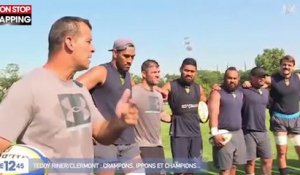 Teddy Riner : Le champion de judo s'essaie au rugby avec l'équipe de Clermont-Ferrand (vidéo)