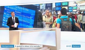 Gare Montparnasse : les travaux pour rétablir l'électricité se poursuivent