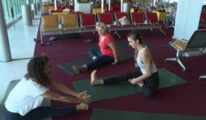 Du yoga dans les aéroports parisiens