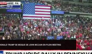 Donald Trump se moque de John McCain, atteint d'un cancer, en plein meeting (Vidéo)