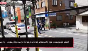 Japon : Un facteur aide des policiers attaqués par un homme armé (Vidéo)