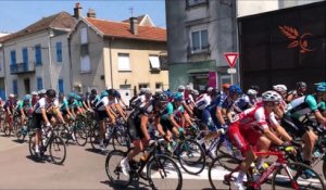 Le départ de l'étape du tour d'Alsace à Vesoul