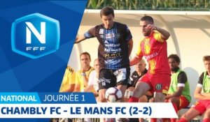 J1   FC Chambly - Le Mans FC (2-2), le résumé