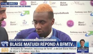 "C'était important de venir, c'est leur victoire", affirme Blaise Matuidi de retour à Fontenay-sous-Bois