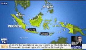 Un nouveau séisme frappe l'île de Lombok en Indonésie, le troisième en deux semaines