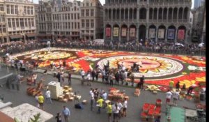 Bruxelles: le tapis de Fleurs 2018 aux couleurs du Mexique