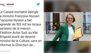 La ministre Françoise Nyssen à nouveau épinglée pour des travaux non déclarés.