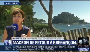 Emmanuel Macron de retour au fort de Brégançon pour le week-end