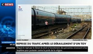 Plus de peur que de mal après le déraillement d'un train sur la ligne Paris - Marseille - Témoignage