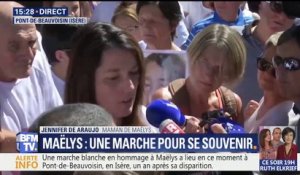 "Le combat continue" pour les parents de Maëlys qui se sont exprimés après la marche blanche