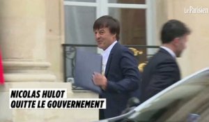 Nicolas Hulot quitte le gouvernement