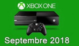 XBOX ONE - Les Jeux Gratuits de Septembre 2018