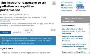 La pollution de l'air rend-elle bête ?