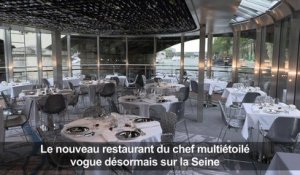 Privé de Tour Eiffel, Ducasse lance un bateau gastronomique