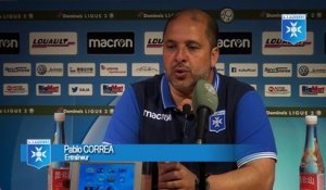 Réaction de Pablo Correa après AJ Auxerre - Stade Brestois 29 (0-2)