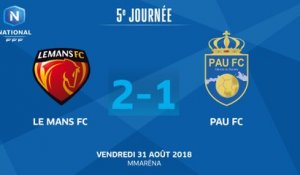 J5 : LE MANS FC - PAU FC (2-1), le résumé