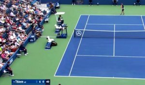 Tennis - Dominic Thiem s'est littéralement acharné sur sa raquette à l'US Open