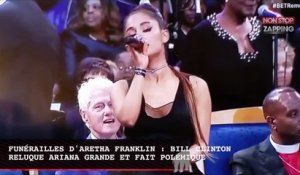 Funérailles d'Aretha Franklin : Bill Clinton reluque Ariana Grande et fait polémique (vidéo)