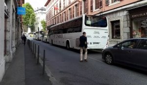 Chambéry : opération « escargot’ pour les salariés de Transavoie et Trai