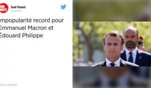 Impopularité record pour Emmanuel Macron avec 23% d'opinions favorables.