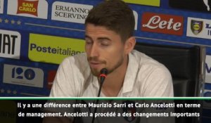 Chelsea - Jorginho : ''Sarri et Ancelotti sont différents''
