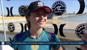 Adrénaline - Surf : Sally Fitzgibbons with a 7 Wave from Surf Ranch Pro, Women's Championship Tour - Qualifying Round