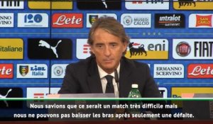 Italie - Mancini : "Ne pas baisser les bras"