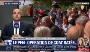 Marine Le Pen chahutée dans le Var: "Il s'agit d'une quinzaine de personnes alors qu'il y a 500 habitants dans le village", relativise David Rachline