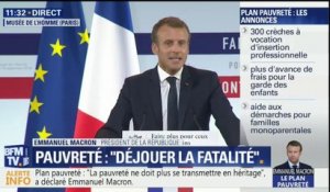 Plan pauvreté: Macron veut écarter l'idée que "si je vous annonçais qu'on doublait le RSA, on aurait réglé le problème"
