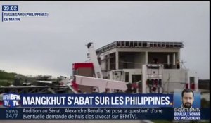 Toits envolés, arbres déracinés... Le super typhon Mangkhut balaye les Philippines