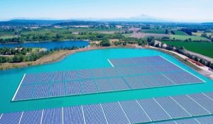 La première centrale solaire flottante en France en service au printemps 2019