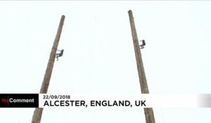 Championnats du monde d'escalade de troncs d'arbre en Angleterre