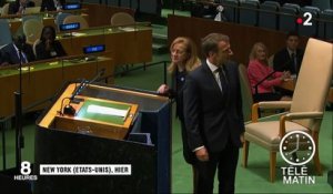 Nations unies : Emmanuel Macron défend le multilatéralisme contre Donald Trump