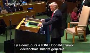 Trump s'explique après les rires aux Nations unies