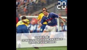 France 98: Le maillot de Zidane en finale contre le Brésil mis aux enchères avec «des traces de sueur dessus»